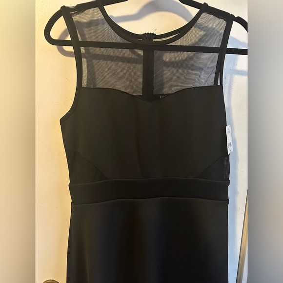 Kandy Kiss NWT Sweetheart Illusion Neckline Black Mini Dress Size 12 - Picture 3 of 9